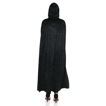 Spooktacular Creations Hooded Velvet Cloak Halloween Women Witch Cape Costume Accessory