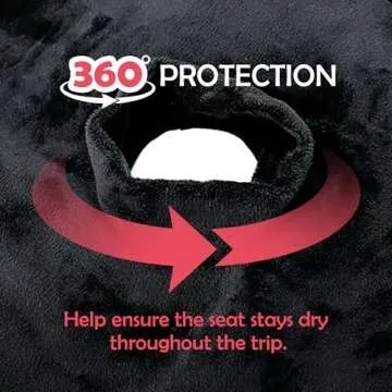 Bear and Care - Piddle Pads - Strollers, Bouncers & Car Seat Pad, Waterproof & Machine-Washable Cover on Car Potty for Toddler, Toilet Training Seat Covers, 1 Count Piddle Pads Carseat Pad (Pack of 1)