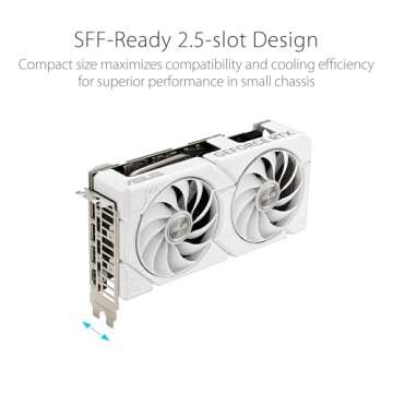 ASUS Dual GeForce RTX™ 4060 EVO White OC Edition 8GB GDDR6 - Unleash Unmatched Gaming Performance!
