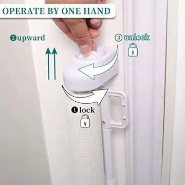 Retractable Mesh Baby Gate - Safety Gate for Kids & Pets