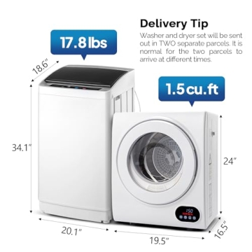 ROVSUN Portable Washer and Dryer Combo for Effortless Laundry