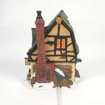 Department 56 Dickens' Village E Tipler Agent Wine Spirits Building, Porcelain 6.89 Inch