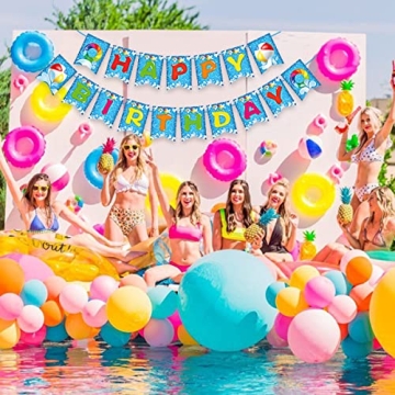 Joy Bang Pool Party Banner for Vibrant Summer Celebrations