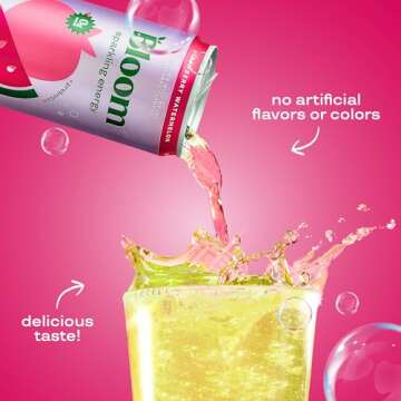 Bloom Sparkling Energy Drink - Natural Caffeine & Zero Sugar