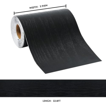 DESOMINOR Peel & Stick Black Border for Home Decor