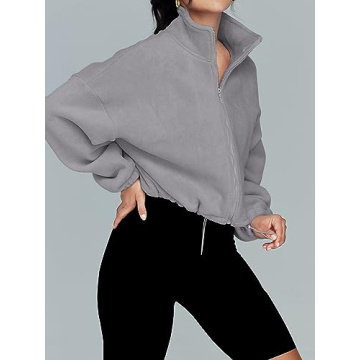 AUTOMET Fleece Zip Up Jacket for Women - Cozy & Stylish