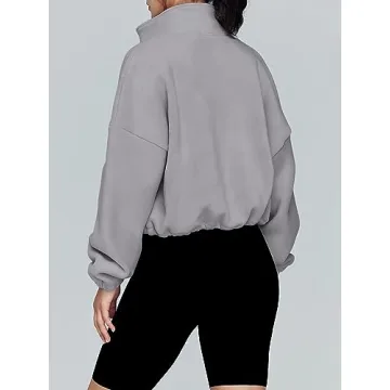 AUTOMET Fleece Zip Up Jacket for Women - Cozy & Stylish