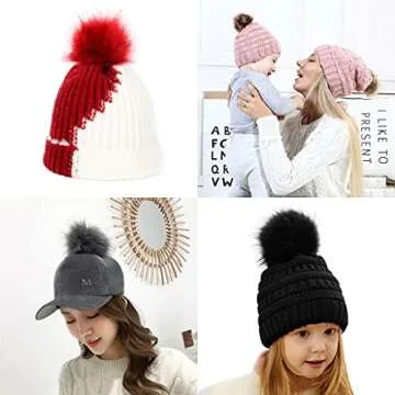Faux Fox Fur Pompoms - 6 Colorful & Chic Accessories