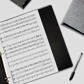 Cherrich 3 Ring Binder 1 Inch for 8.5" x 11" Paper, Planner Binder with Linen Hardcover and 2 Interior Pockets Paper for Organization of School, Business and Home