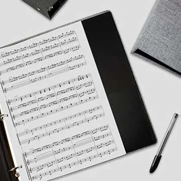 Cherrich 3 Ring Binder 1 Inch for 8.5" x 11" Paper, Planner Binder with Linen Hardcover and 2 Interior Pockets Paper for Organization of School, Business and Home