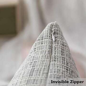 Home Brilliant 26x26 Chenille Pillow Covers - Super Soft Style