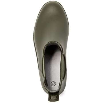 dripdrop Women's Waterproof Chelsea Ankle Rain Boots