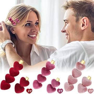 Syhood Heart Hair Clips - 24 Lovely Valentine's Day Accessories