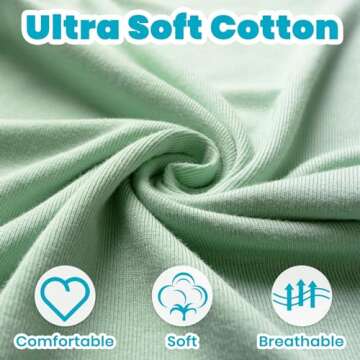 Baby Knotted Gown, Super Soft Newborn Infant Long Sleeve Sleeper for Baby Girl and Boy Sleepwear wit...