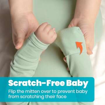 Baby Knotted Gown, Super Soft Newborn Infant Long Sleeve Sleeper for Baby Girl and Boy Sleepwear with Hat Set (Grey Green, 0-3 Months)