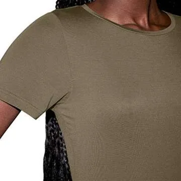 American Apparel Women's Mix Modal Short Sleeve T-Shirt Bodysuit