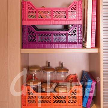 AYKASA Collapsible Storage Basket in Baby Pink, 4 Liters