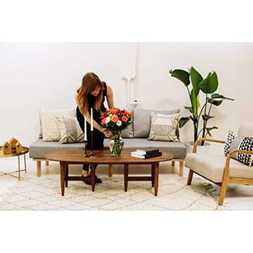 Benchmark Bouquets Life is Good Orange, Glass Vase Included, Gift Fresh Flowers for Valentine’s Day, Birthday, Anniversary, Get Well, Sympathy, Congratulations, Thank You, Just Because