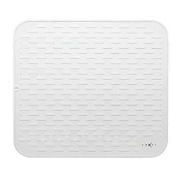 Luxet Multipurpose Premium Quality Silicone Dish Drying Mats for Kitchen Counter Top Dishes Pad, Hea...