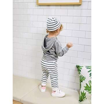 Gavol Toddler Baby Boy Outfit with Hoodie and Pants