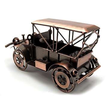 Tipmant Metal Antique Vintage Car Model Tin Home Décor Decoration Ornaments Handmade Handcrafted Co...