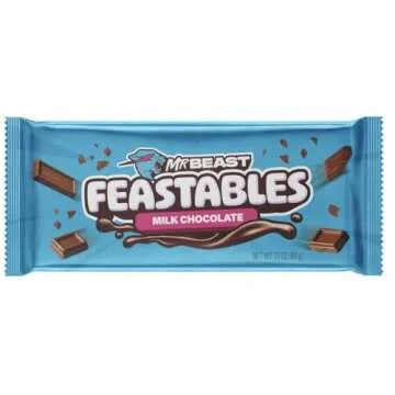 Beast Chocolate Bars – Peanut Butter Milk Chocolate, Dark Chocolate, Milk Chocolate, Milk Crunchand Milk Chocolate Almond Bars (5 Pack) NEW FORMULA! Creamier and Thicker - 2.1 oz Bars