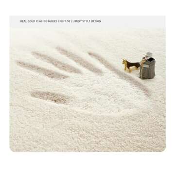 Soft Wool Modern Area Rugs for Living Room Bedroom Shaggy Irregular Shape Contemporary Floor Covers ...