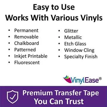 Vinyl Ease Paper Transfer Tape - Effortless Design Transfers
