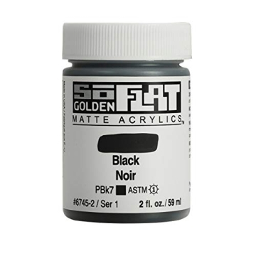 SoFlat Matte Acrylic Paint in Black - Artist's Choice