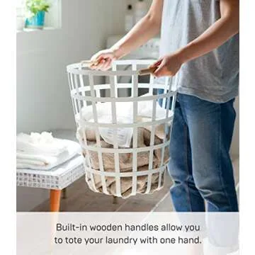 Stylish YAMAZAKI Tosca Round Laundry Basket for Home