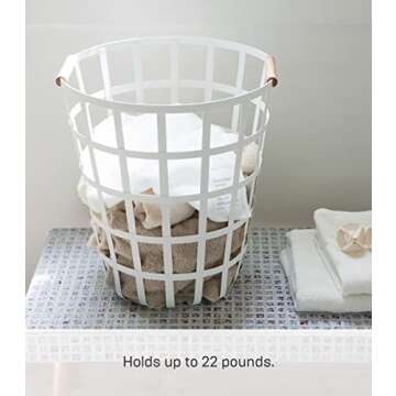 Stylish YAMAZAKI Tosca Round Laundry Basket for Home