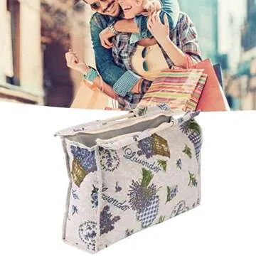 Knitting Needle Storage Bag with Wood Handle - Durable & Portable