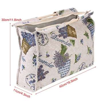 Knitting Needle Storage Bag with Wood Handle - Durable & Portable