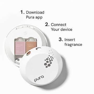 Pura Smart Home Fragrance Device Bundle (Simply Lavender and Vanilla Chiffon)