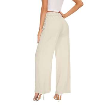 KICZOY Women's High Waist Wide Leg Pants for Work