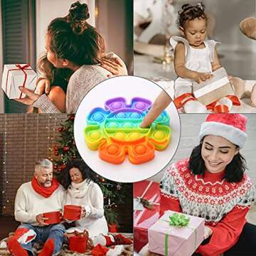 Fidget Simple Fidget Pack, 35pcs Fidget Toys Set with Popping Fidget Sensory Toys for Kids and Adults Simple Fidget Stress Relief Kit Gift for Party Classroom Christmas Stocking