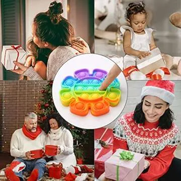 Fidget Simple Fidget Pack, 35pcs Fidget Toys Set with Popping Fidget Sensory Toys for Kids and Adults Simple Fidget Stress Relief Kit Gift for Party Classroom Christmas Stocking