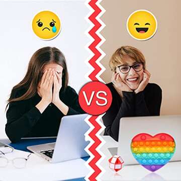 Fidget Simple Fidget Pack, 35pcs Fidget Toys Set with Popping Fidget Sensory Toys for Kids and Adults Simple Fidget Stress Relief Kit Gift for Party Classroom Christmas Stocking