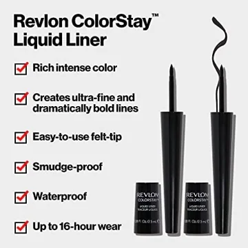 Revlon ColorStay Liquid Eyeliner, Longwear Waterproof Formula