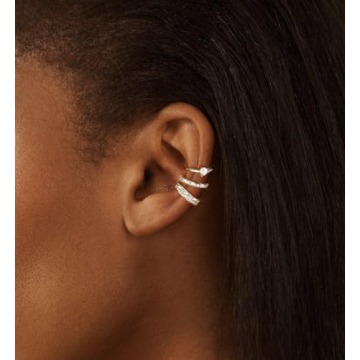 Koperin Non Piercing Cartilage Earrings - 14K Gold Cuffs