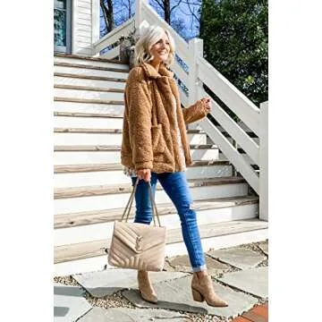 PRETTYGARDEN Women's Cozy Sherpa Fleece Winter Jacket