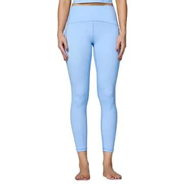 Sunzel Leggings for Women, Womens Full-Length Yoga Pants, Butt Lifting Lightweight Compression Leggings with Pockets, High Waisted Compression Leggings for Workout Gym, 28 Inches