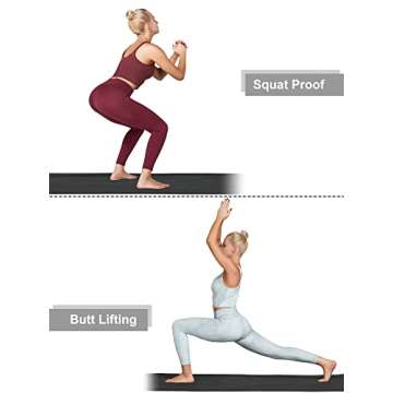 Sunzel Leggings for Women, Womens Full-Length Yoga Pants, Butt Lifting Lightweight Compression Leggings with Pockets, High Waisted Compression Leggings for Workout Gym, 28 Inches