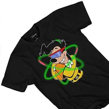 Disney Mens Powerline Goofy Shirt A Goofy Movie Powerline Max Graphic T-Shirt (Medium)