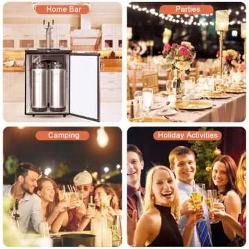 TWELVETAP 5 Gal Ball Lock Keg New Beer Keg Corny Tank 304 Stainless Steel Coke Syrup Milk Soda Barrel Rubber Handle Bucket Ball Lock Cornelius Style