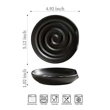 Cormomu Large Spoon Rest Holder for Kitchen Decor
