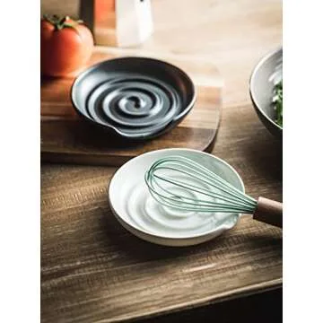 Cormomu Large Spoon Rest Holder for Kitchen Decor