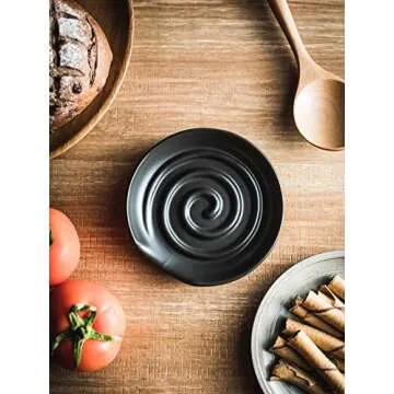 Cormomu Large Spoon Rest Holder for Kitchen Decor