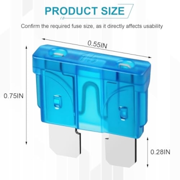 YNZDRWA 80Pcs Standard Fuse Kit for Cars and Vehicles