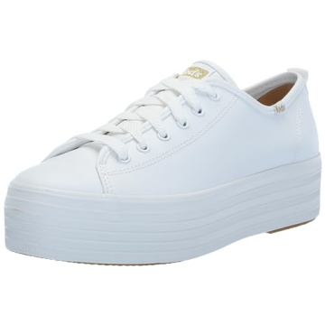 Keds Triple Up Leather Sneakers - Stylish White Leather for Women